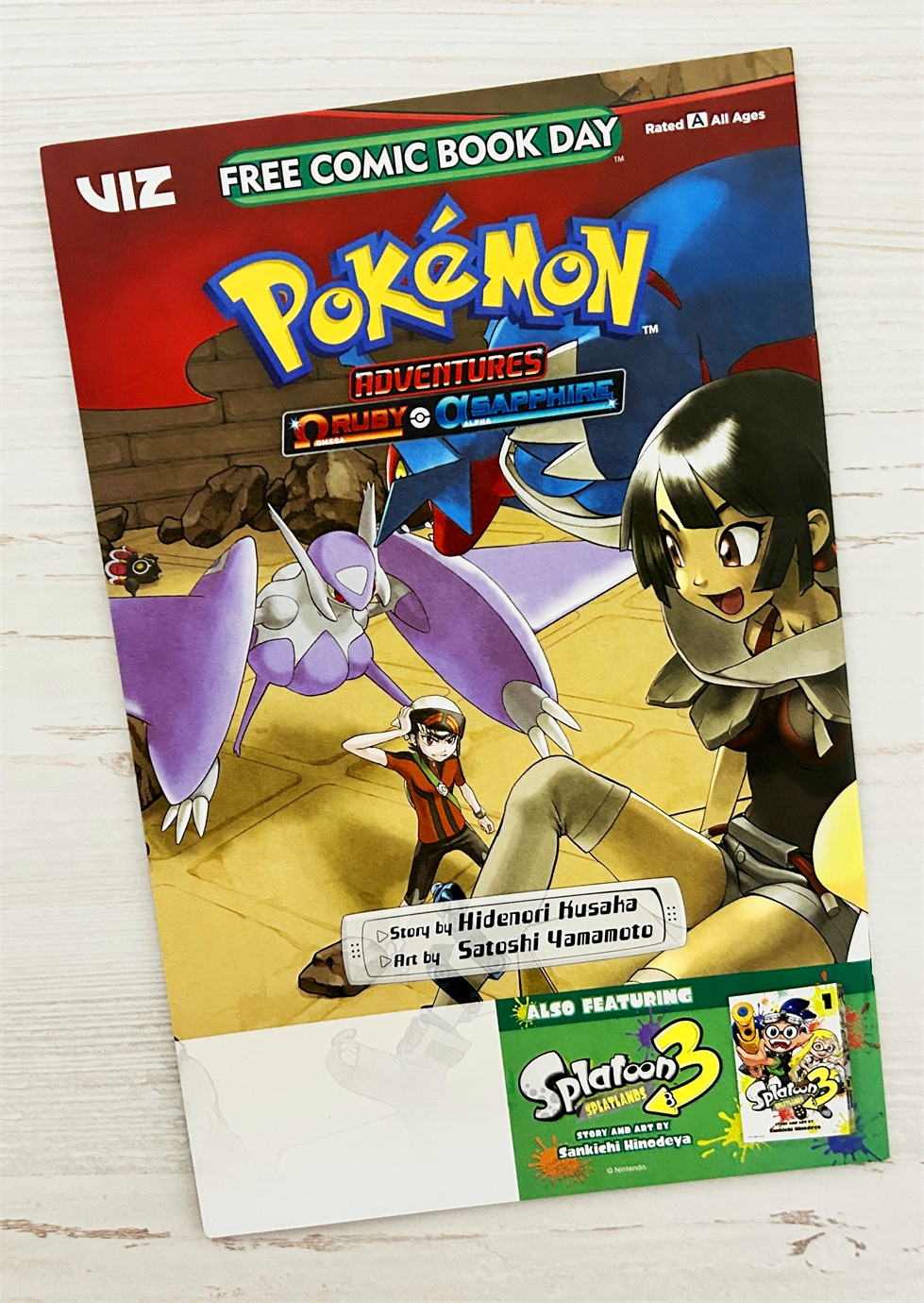 Free Comic Book Day 2024: Pokemon Adventures: Omega Ruby & Alpha Sapphire/ Splatoon 3 15563 - фото 29010