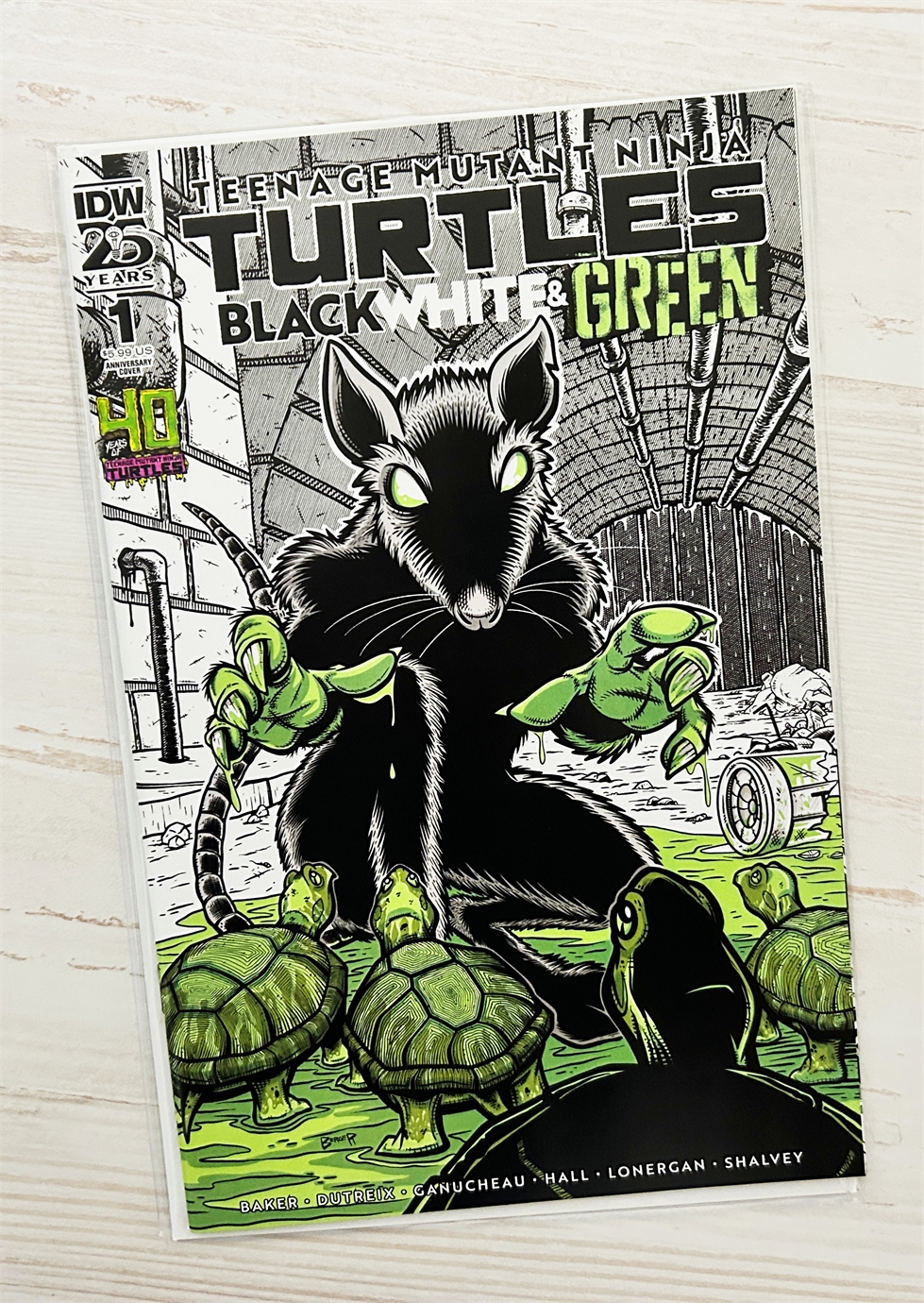 Teenage Mutant Ninja Turtles: Black White & Green #1 15597 - фото 29081