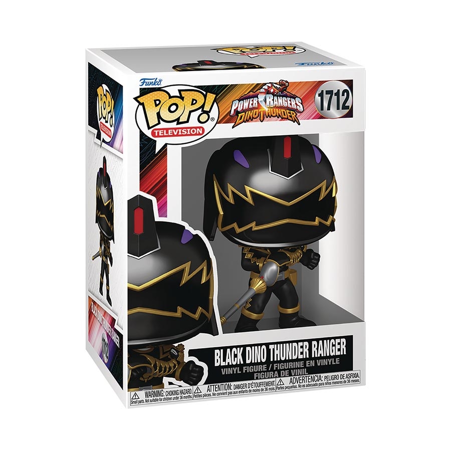 Funko POP! Power Rangers: Dino Thunder – Black Dino Thunder Ranger 20375 - фото 38072