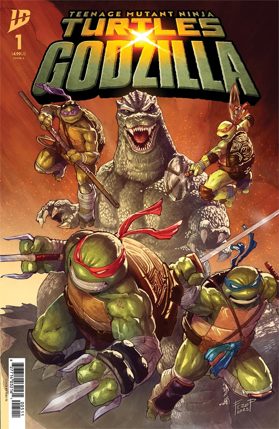 Teenage Mutant Ninja Turtles x Godzilla #1 21134 - фото 39399