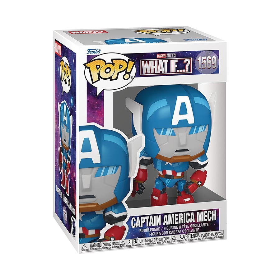 Funko POP! What If...? Captain America Mech 22922 - фото 42843