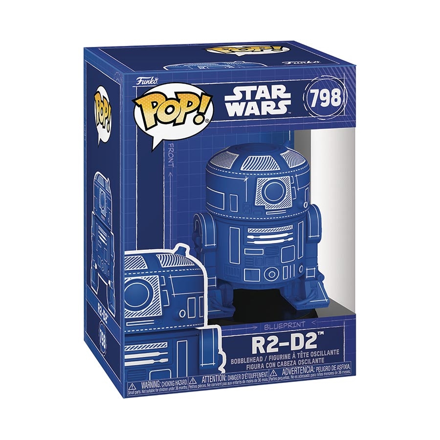 Funko POP! Star Wars: R2-D2 (Blueprint) 22925 - фото 42849