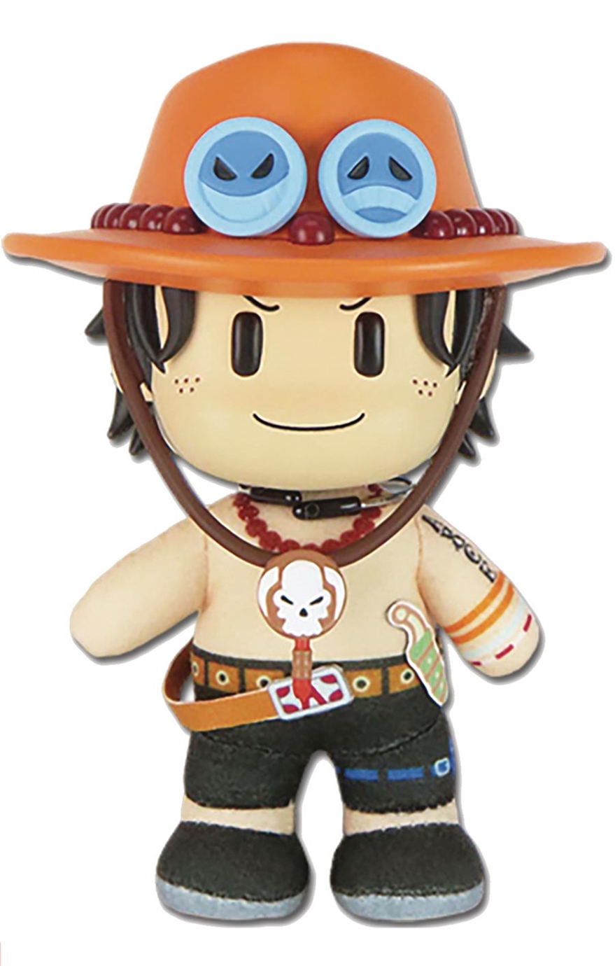 One Piece 4.5-Inch FigureKey Plush - Ace (Basic Costume) 22940 - фото 42881
