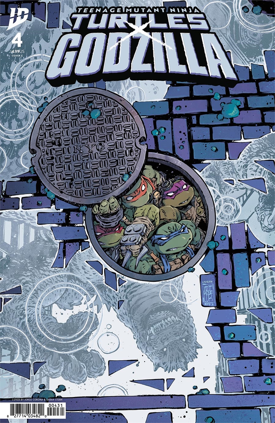 Teenage Mutant Ninja Turtles x Godzilla #4 24493