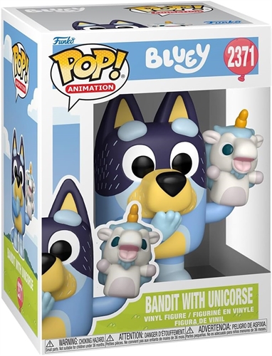 Funko POP! Bluey – Bandit with Unicourse (2371) 32425