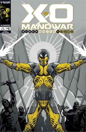 X-O Manowar: Black, White & Gold #3 40608